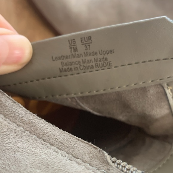 Sam Edelman | Rudie Tan Suede Fringe Tassel Studded Zip Slip On Ankle Boots 7M - Picture 9 of 17